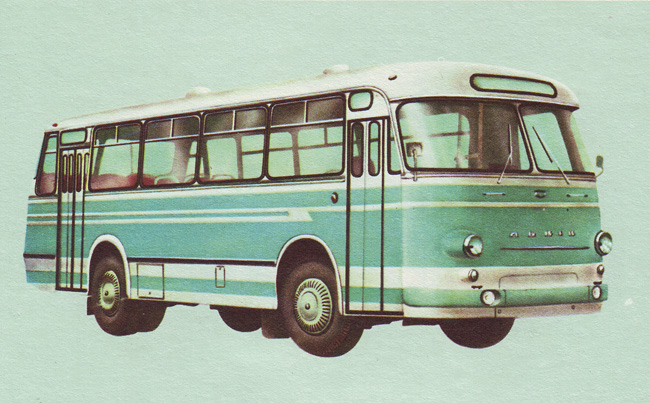 I-ый опытный автобус ЛАЗ-695М из альбома «Отечественные автомобили»