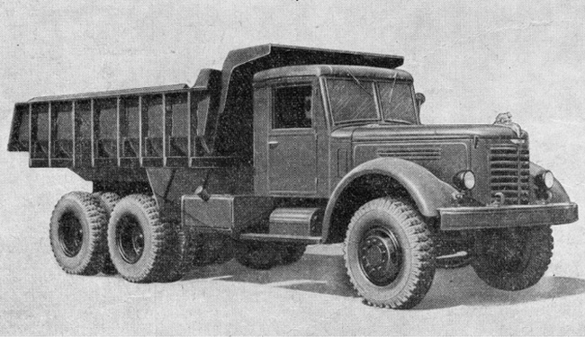 Автомобиль ЯАЗ-210Е из каталога запасных частей 1958 года