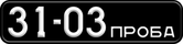 Номер 31-03 ПРОБА на опытной модели на Дмитровском полигон НАМИ