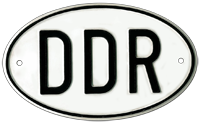 Отличительный знак страны DDR