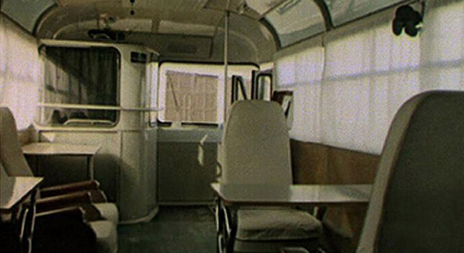Салон автобуса ЛАЗ-695Б для космонавтов
